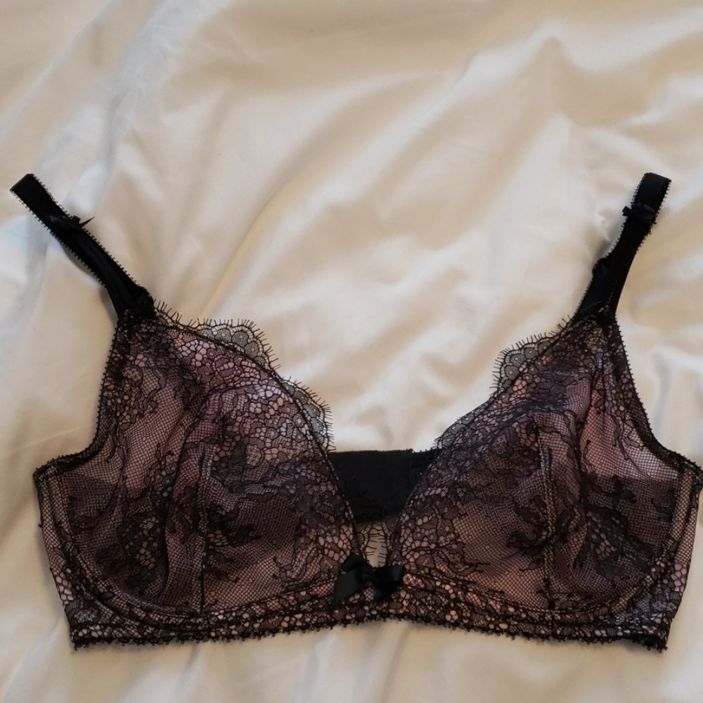 Sheer Lace Bra 34D